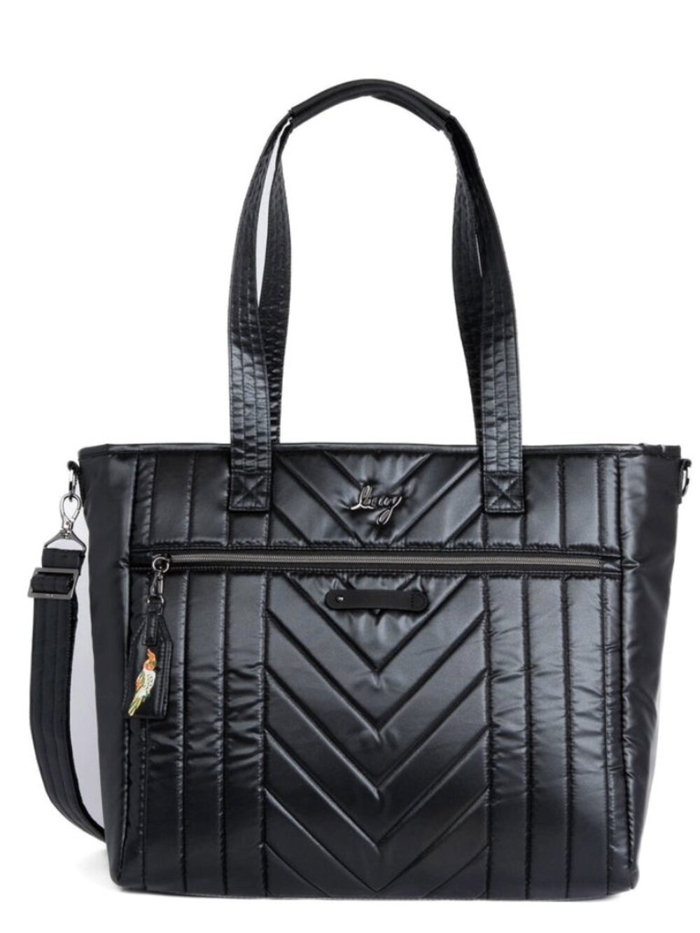LUG - Paddle Carry-All Tote - Metallic Black (missing puller - ** see note **)